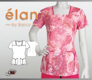 Barco Elan Printd Top Juliette 2 Tulip Pckt Notched Square Neck Barco Elan Printd Top Juliette 2 Tulip Pckt Notched Square Neck