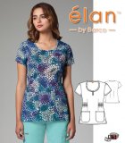 Barco Elan Logan Women's 2 Pocket V-Neck Print Top Barco Elan Logan Women's 2 Pocket V-Neck Print Top