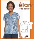 Barco Elan Eye Of The Tiger V-Neck Scrub Top