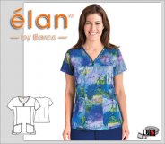 Barco Elan Fallon Women's 2 Pocket Sweetheart V-Neck Barco Elan Fallon Women's 2 Pocket Sweetheart V-Neck