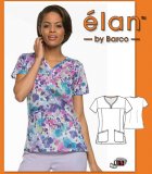 Barco Elan Pinata V-Neck Scrub Top